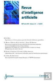 Revue D'Intelligence Artificielle Rsti Serie Ria Volume 25 N  6 Novembredecembre 2011