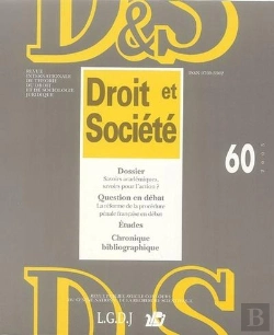 Bertrand.pt - Revue Droit Et Societe N 60 - 2005