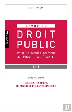 Bertrand.pt - Revue Du Droit Public Et De La Science Politique En France Et A L'Etranger N 1-2022