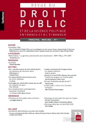 Revue Du Droit Public Et De La Science Politique En France Et A L'Etranger N 1-2024