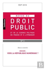 Revue Du Droit Public Et De La Science Politique France Et Etranger N 3-2018