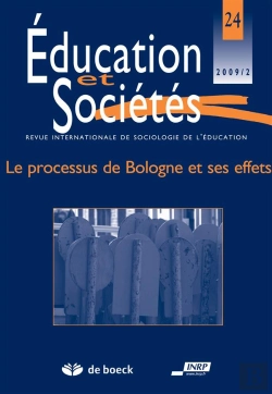 Bertrand.pt - Revue Éducation Et Sociétés Tome 24 : Le Processus De Bologne Et Ses Effets