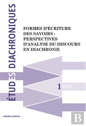 Revue Etudes Diachroniques Numero 1 / 2023