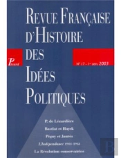 Revue Francaise (17) D'Histoire Des Idees Politiques