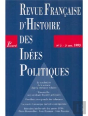 Revue Francaise (2) D'Histoire Des Idees Politiques