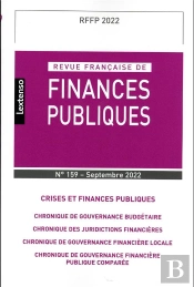 Revue Francaise De Finances Publiques  N 159-2022