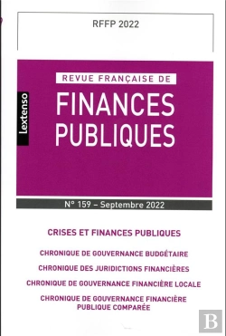 Bertrand.pt - Revue Francaise De Finances Publiques  N 159-2022