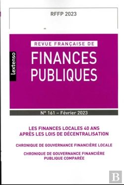 Bertrand.pt - Revue Francaise De Finances Publiques N 161/2023 - Vol161