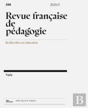Revue Française De Pédagogie, N° 228/22025 : Varia