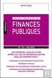 Revue Francaise Des Finances Publiques N 162-2023 - Vol162