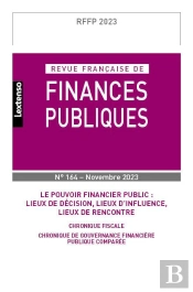 Revue Francaise Des Finances Publiques N 164-2023