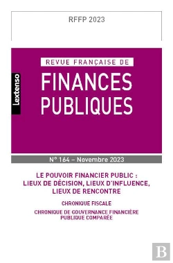 Bertrand.pt - Revue Francaise Des Finances Publiques N 164-2023