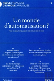 Revue Française D'Éthique Appliquée T.5 ; Éthique Et Automatisation