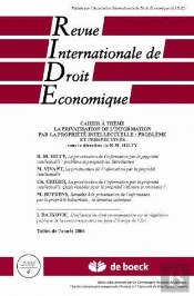 Revue Intern.Ationale De Droit Economique 2006/4 Privatisation Information