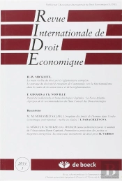Revue Internationale De Droit Economique 2014/1