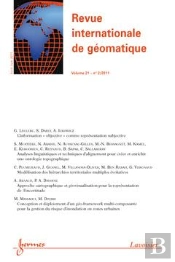 Revue Internationale De Geomatique Volume 21 N  2 Avriljuin 2011
