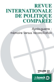 Revue Internationale De Politique Comparée 2015/4 - Après-Guerre : Mémoire Versus Réconciliation