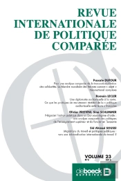 Revue Internationale De Politique Comparée 2016/2