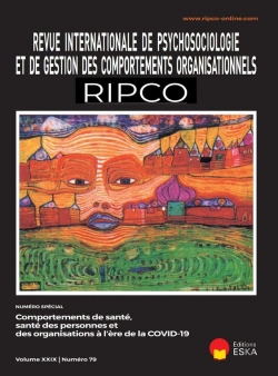 Bertrand.pt - Revue Internationale De Psychosociologie Et De Gestion Des Comportements Organisationnels Tome 79 : Comportement De Santé, Santé Des Personnes Des Organisations À L'Ère De La Covid-19