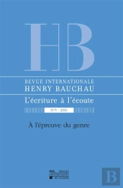 Revue Internationale Henry Bauchau N 9  2018