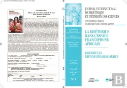 Bertrand.pt - Revue Jib Vol 28 N1 2017 : La Bioethique Dans L'Espace Francophone Africain
