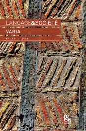 Revue Langage Et Societe