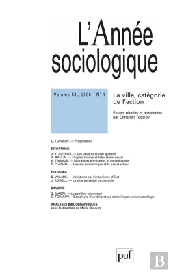 Bertrand.pt - Revue L'Annee Sociologique T.58; La Ville, Catégorie De L'Action