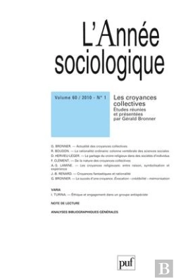 Bertrand.pt - Revue L'Annee Sociologique T.60; Les Croyances Collectives