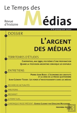 Bertrand.pt - Revue Le Temps Des Medias T.6 ; L'Argent Des Médias