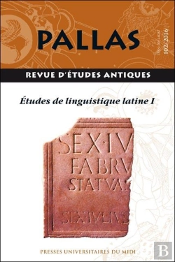 Bertrand.pt - Revue Pallas Tome 102 : Études De Linguistique Latine Tome 1
