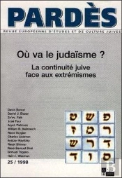 Revue Pardès Tome 25 : Où Va Le Judaïsme ?
