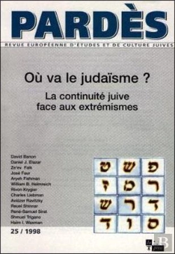 Bertrand.pt - Revue Pardès Tome 25 : Où Va Le Judaïsme ?