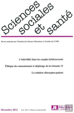 Bertrand.pt - Revue Sciences Sociales Et Sante - Vol 30 - No4/2012