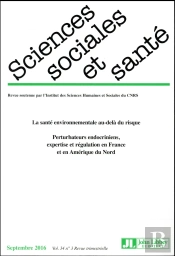 Revue Sciences Sociales Et Sante Vol 34 - N 3/2016