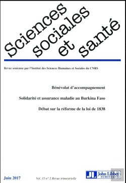 Bertrand.pt - Revue Sciences Sociales Et Sante Vol 35 - N 2/2017