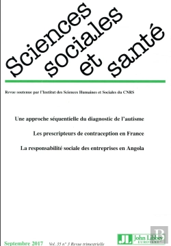 Bertrand.pt - Revue Sciences Sociales Et Sante Vol 35 - N 3/2017