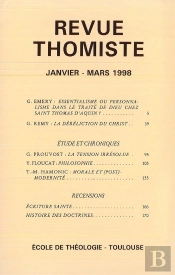 Revue Thomiste - N 1/1998