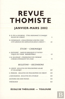 Bertrand.pt - Revue Thomiste - N 1/2002