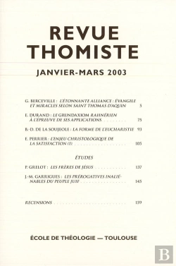 Bertrand.pt - Revue Thomiste - N 1/2003