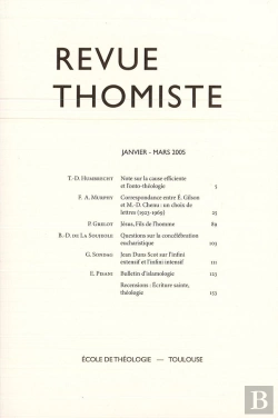 Bertrand.pt - Revue Thomiste - N 1/2005