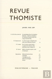 Revue Thomiste - N 1/2009