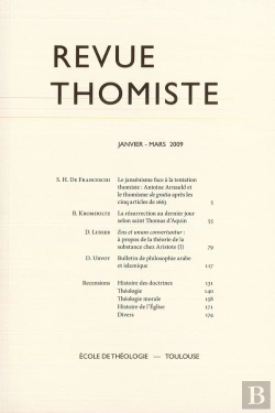Bertrand.pt - Revue Thomiste - N 1/2009