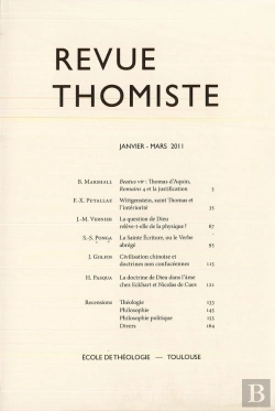 Bertrand.pt - Revue Thomiste - N 1/2011