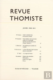 Revue Thomiste - N 1/2013