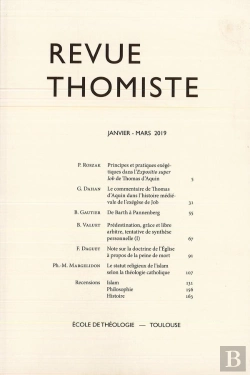 Bertrand.pt - Revue Thomiste - N 1/2019