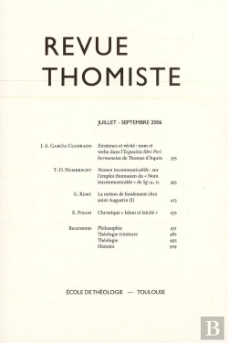 Bertrand.pt - Revue Thomiste - N 1 Et 2/2006 - Numero Double