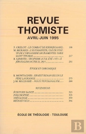 Revue Thomiste - N 2/1995