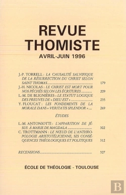 Bertrand.pt - Revue Thomiste - N 2/1996