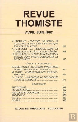 Bertrand.pt - Revue Thomiste - N 2/1997