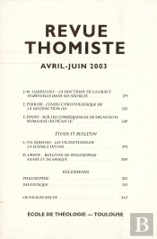 Revue Thomiste - N 2/2003